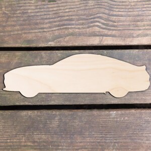 unfinished wood car cutout, wooden car cutout, wood car shape, wooden car, wooden car wall art, racing tier tray, wooden car DIY Door Sign