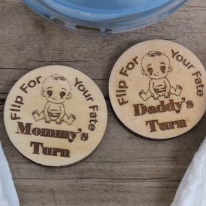 Parent Decision Coin, Decision Coin, Challenge Coin, New Parent Flip Coin, Parent Flip Coin, Flip Coin, New Baby Coin, Baby Gift