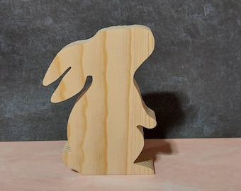 10 or 20 unfinished wood Easter bunny, wooden Easter bunny, wooden Easter tier tray cutouts, DIY Easter tier tray, Unfinished Easter decor