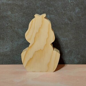 unfinished wood Easter chick in egg, wooden Easter chick shape, Easter tier tray cutout, DIY Easter tier tray, Unfinished Easter bunny decor