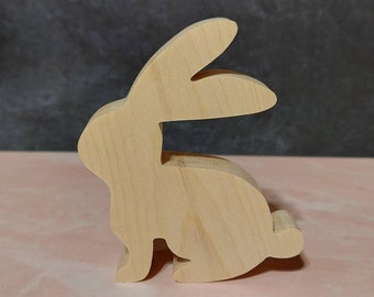 unfinished wood Easter bunny, wooden Easter bunny, wooden Easter tier tray cutouts, DIY Easter tier tray, Unfinished Easter decor