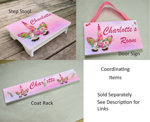 Kids Coat Rack, Personalized Coat Rack, Girls Coat Rack, Towel