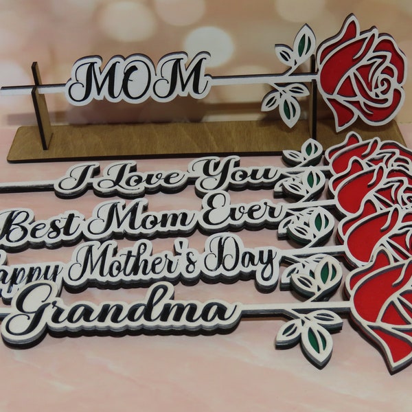 Wooden Forever Roses Etsy