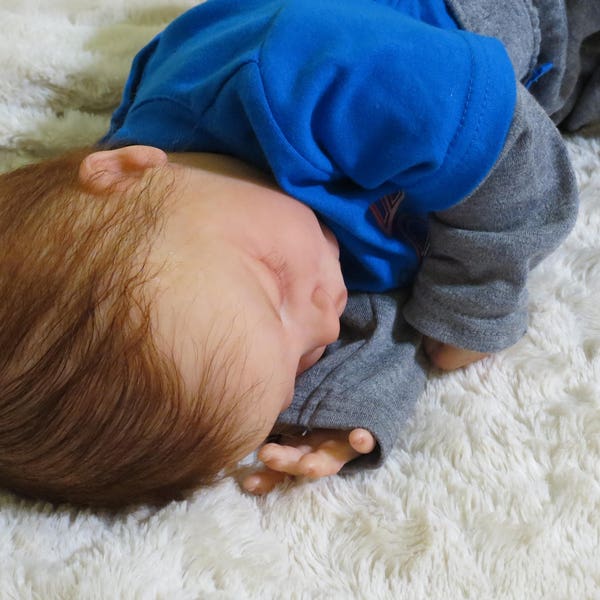 Reborn Baby, "Anthony",  Reborn Baby Boy, Charles Asleep Kit, Reborn Doll, Ready to Ship