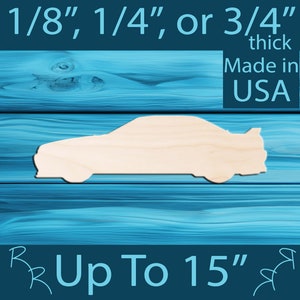 Unfinished wood race car cutout shape. Laser cut wooden race sport craft. Paint n Sip party activity. DIY tier tray door sign Kid wood craft