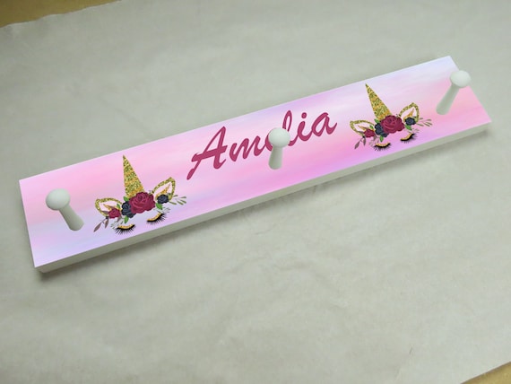 Kids Coat Rack, Personalized Coat Rack, Girls Coat Rack, Towel