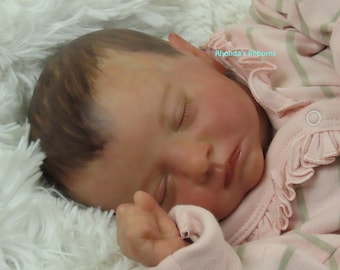 Reborn Baby Alyssa Asleep, Ready to Ship, Boy or Girl, Authentic, Reborn Baby Doll, Lifelike Baby Doll