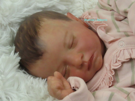 Reborn Baby Alyssa Asleep, Ready to Ship, Boy or Girl, Authentic, Reborn Baby Doll, Lifelike Baby Doll