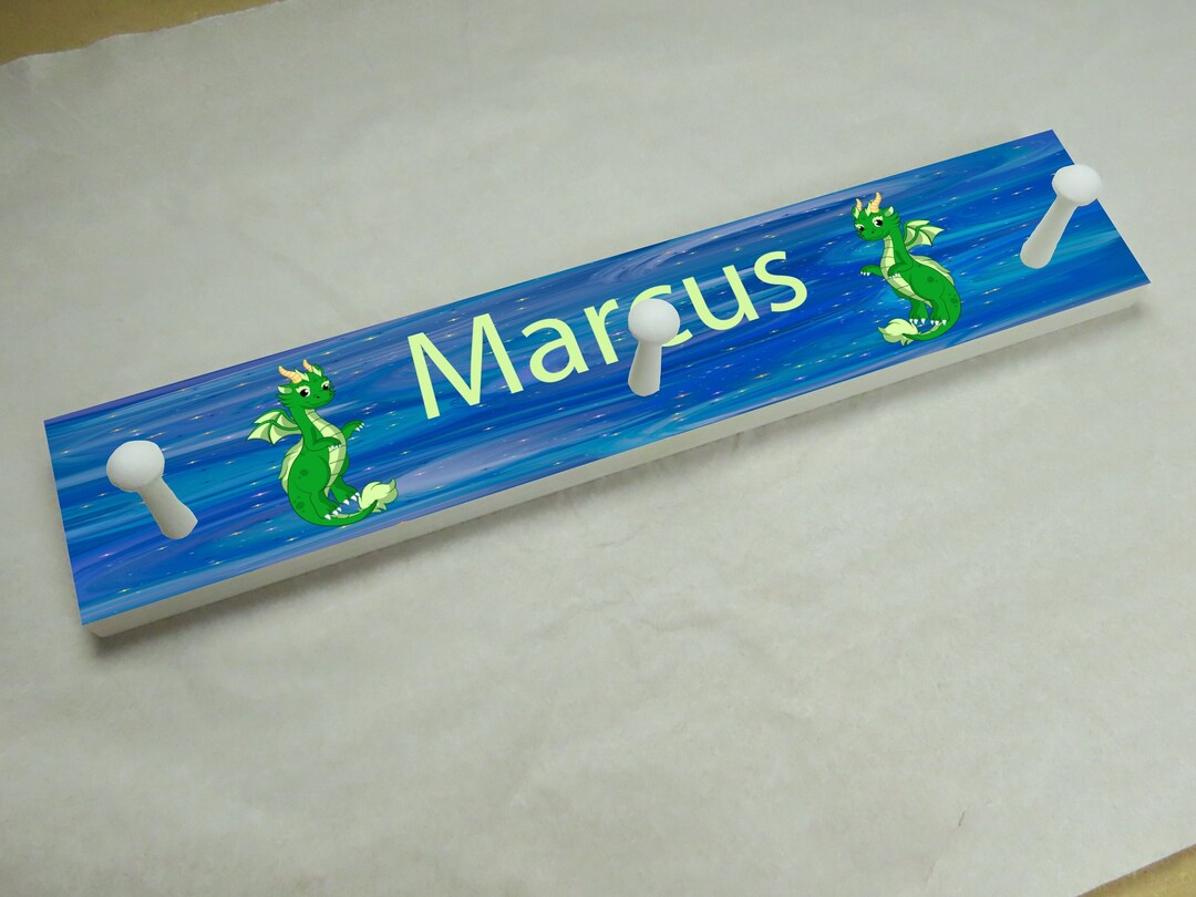 Personalized Coat Rack for Kids, Peg Rack, Towel Rack, Nursery Decor