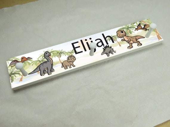 Perchero personalizado para ni os dinosaurios perchero toallero decoraci n de guarder a decoraci n de dormitorio gancho para abrigos gancho