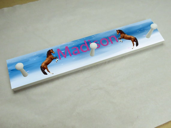 Personalized Coat Rack for Kids, Peg Rack, Towel Rack, Nursery