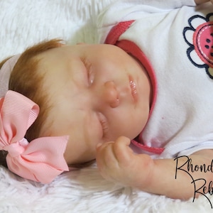 Reborn baby doll. Miya reborn baby girl. Authentic Reborn baby boy Miya sleeping kit. Approx 5 lbs, 19 inches. Realistic therapy doll