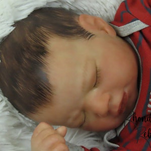 Reborn baby doll. Louis reborn baby girl. Authentic Reborn baby boy Louis sleeping kit. Approx 5 lbs, 18 inches. Realistic therapy doll