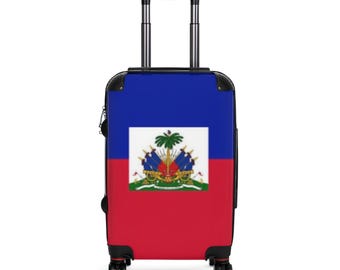 Maleta con la bandera de Haití