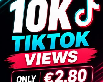 10.000 visualizzazioni su TikTok — Solo 2.80