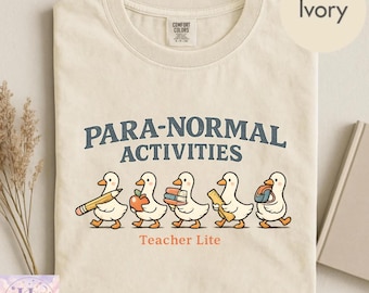Paraprofessional Shirt, Para-Normal Activities Tee, Comfort Colors Teacher Aide Gift