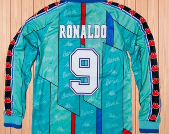 Barcelona Ronaldo 9 vintage jersey maat XL 1995 1996 Trikot voetbal retro