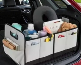 Car Trunk Organizer Foldable Oxford Storage Box Large Capacity Auto Storage Organizer for SUV Sedan Travel Accessories