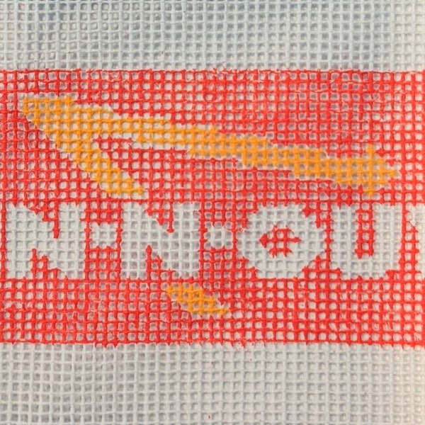 In n Out Burgers Needlepoint Painted Canvas