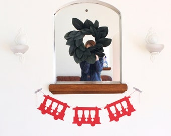 Extra Large Single Layer Daniel Tiger Trolley Inspired Paper Garland - 3 Feet - San Francisco Garland