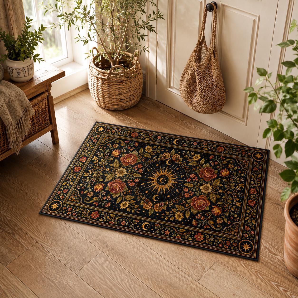 Vintage Celestial Rug - Etsy
