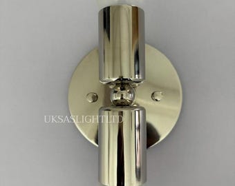 Lampe de salle de bain moderne en laiton, double applique murale, éclairage minimaliste