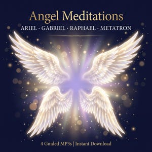 Angel Meditation Bundle | 4 Guided MP3s | Ariel Gabriel Raphael Metatron | Energy Healing Audio | Instant Download