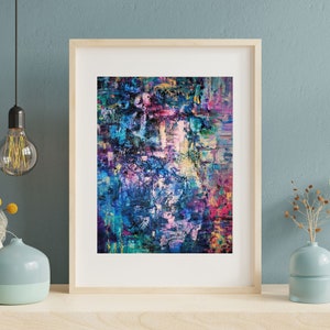8.5x11 Letter Sized Art Print from Original Acrylic Painting titled &quot;Storm&quot;