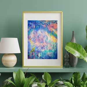 Mist Letter Sized 8.5x11 Art Print from Original Acrylic Painting