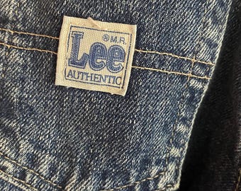 Vintage Lee Kid's 90s Wide Leg Denim Jeans Size 6