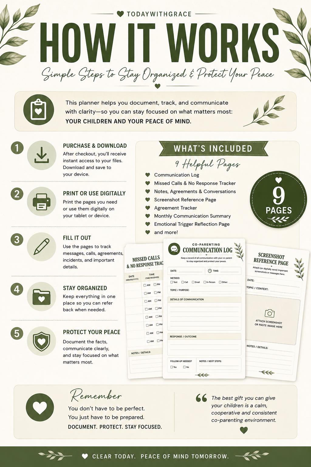 Coparenting Communication Tracker | Text Message Log, Custody ...
