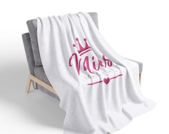 polaire Miles Made Her | Jeté camionneur confortable pour fille | Cadeau féminin rose pour chauffeur de camion | Couverture de camionnage douce pour femme