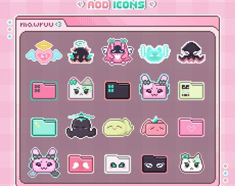 Angels of Delusionのアイコン（フォルダ/アプリ用）｜Zenless Zone Zero｜ピクセルアート｜WindowsとMacに対応｜デスクトップを整理