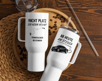 Taza de viaje con asa