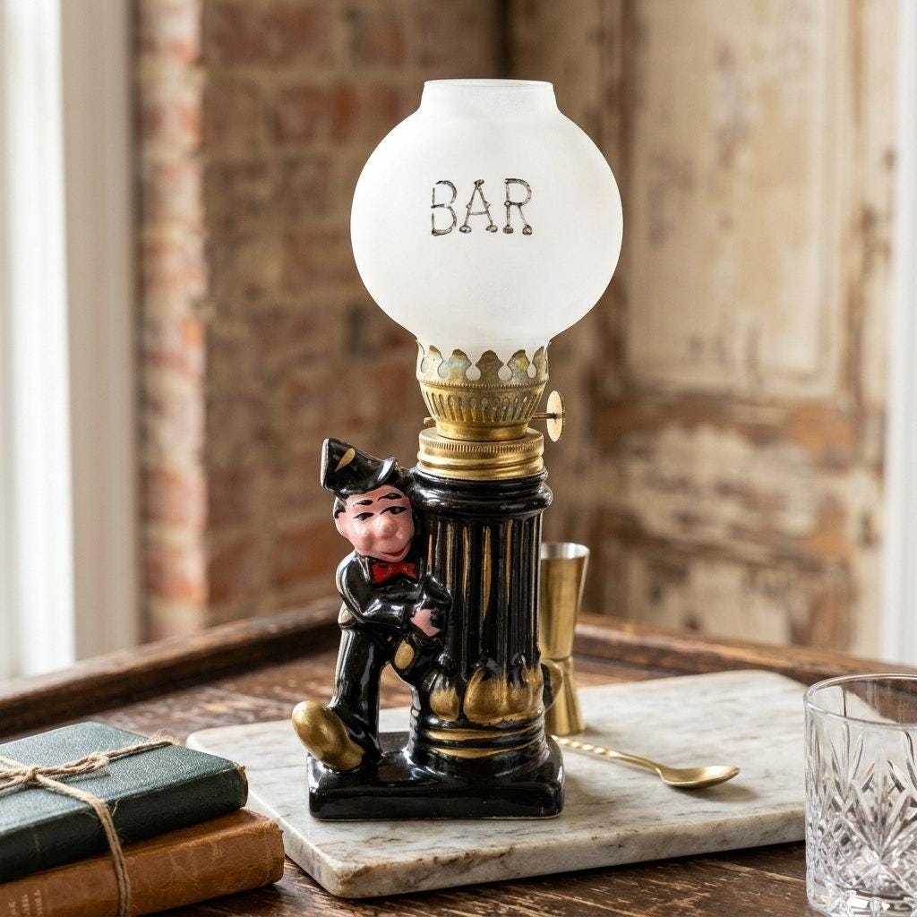 Charlie Chaplin Bar Lamp - Etsy