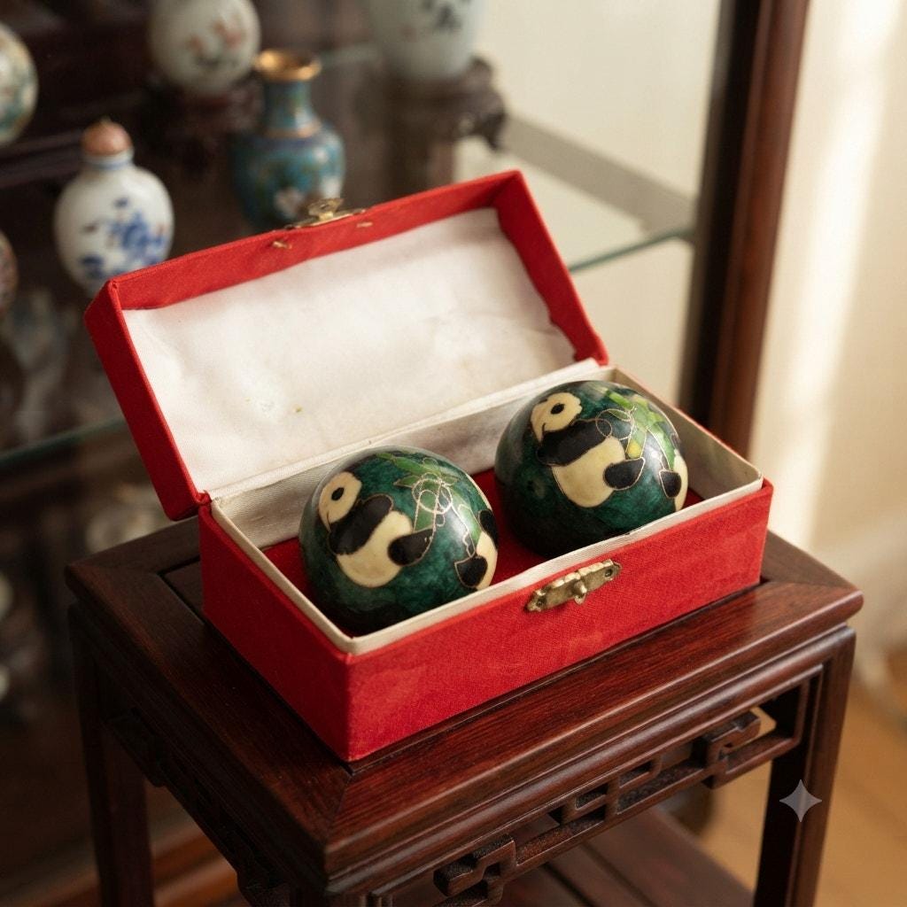 Vintage Chinese Baoding Stress Balls - Etsy