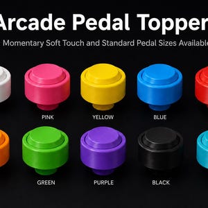 30 mm arkadpedaltoppare med knapptryckningar.
