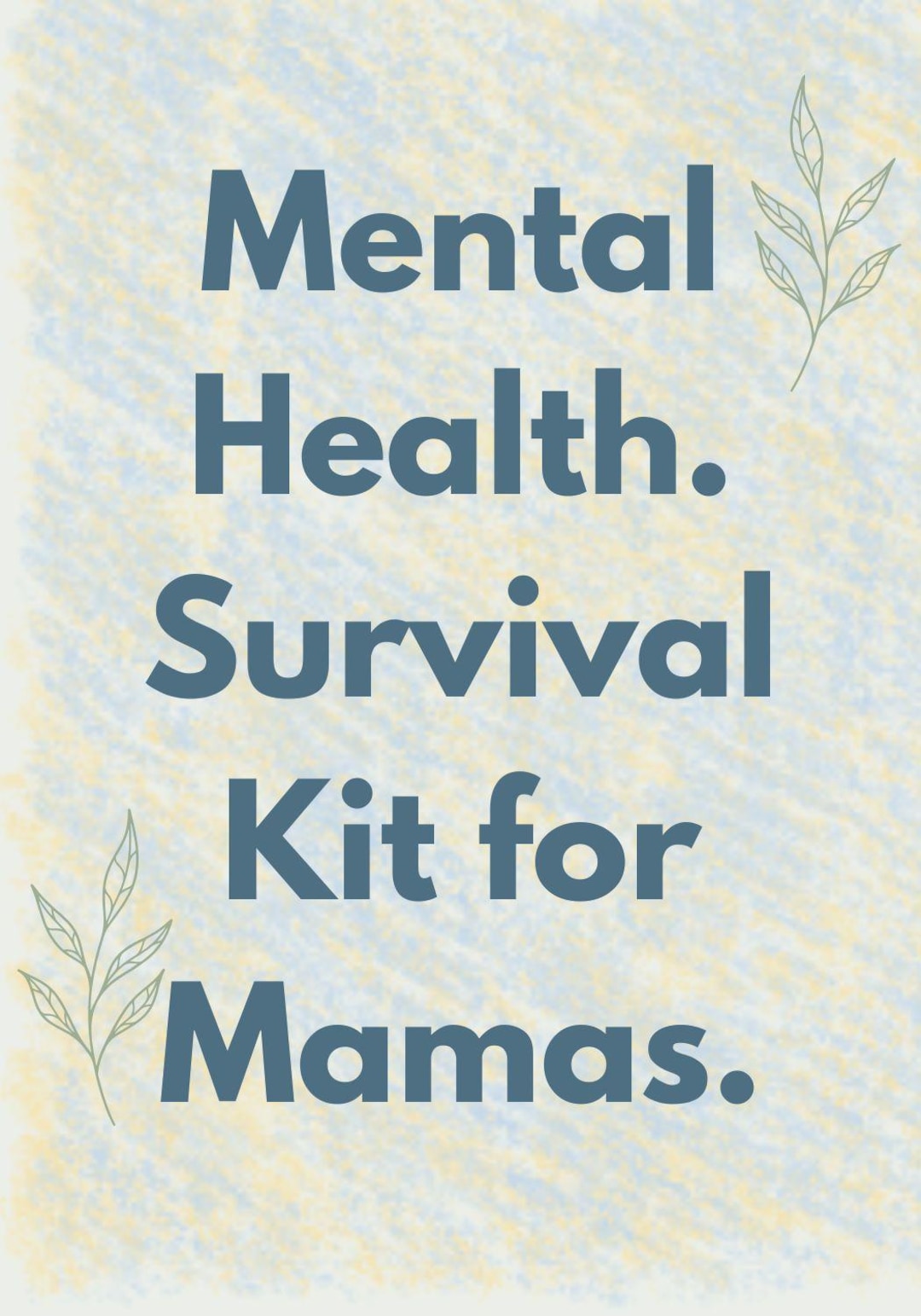 BPD & Depression Support Cards for Mothers, Digital Grounding and ...