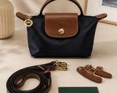 Longchamp Mini XS Crossbody Bag Black, Lightweight Shoulder Purse with Strap, Chic Everyday Handbag