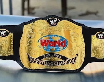 World Tag Team Wrestling-Meisterschaft Replik Titel Gürtel Erwachsene Größe Messing 2 MM