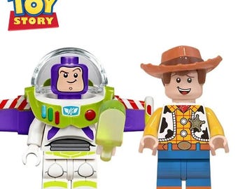 Toy Story Buzz Lightyear Woody bouwsteen sleutelhanger tashanger (digitale download)