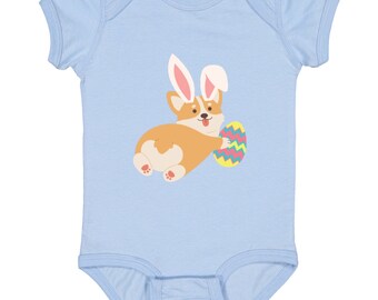 Easter Corgi 4424 Infant Fine Jersey Bodysuit