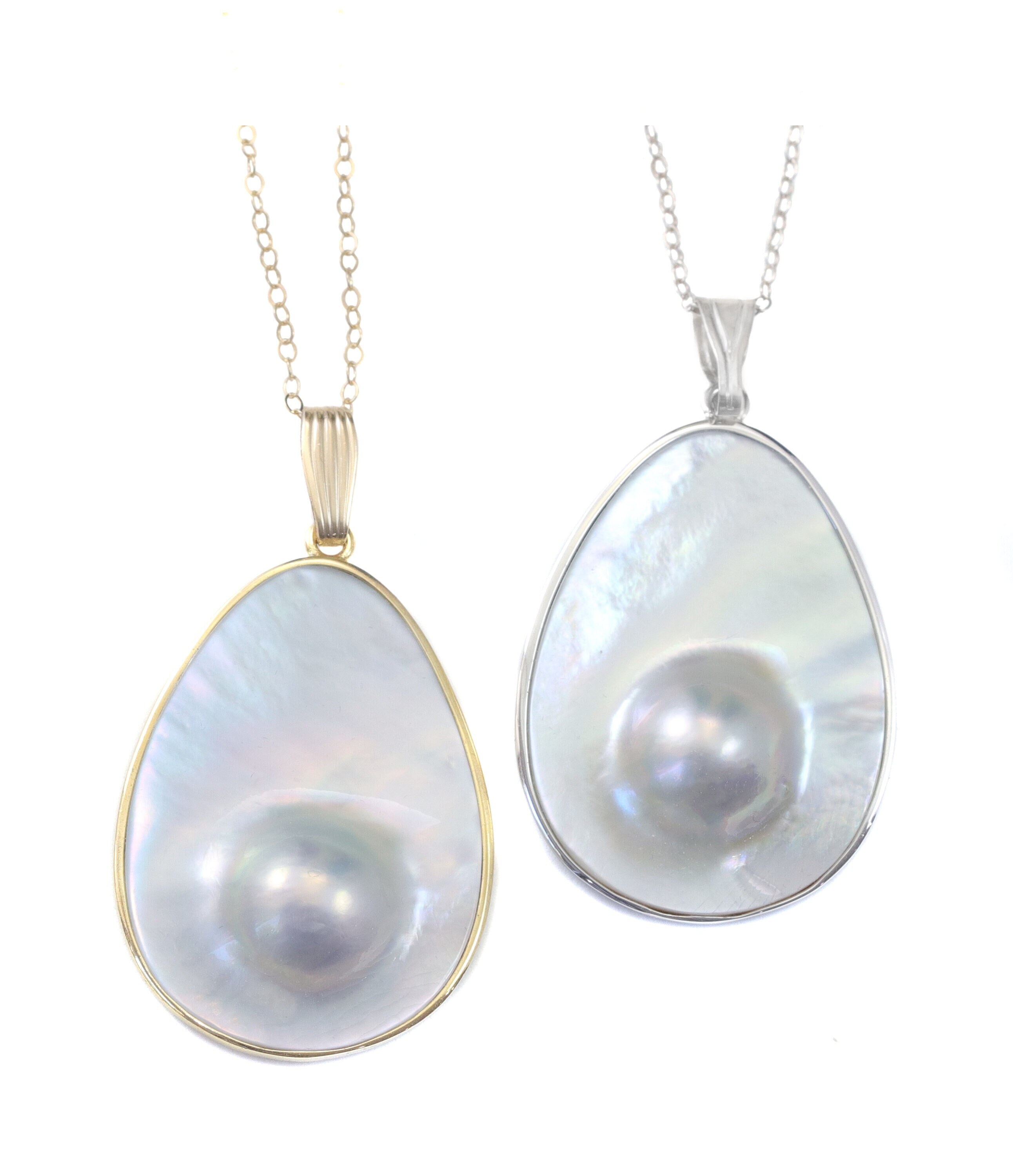 Blister pearl pendant deals