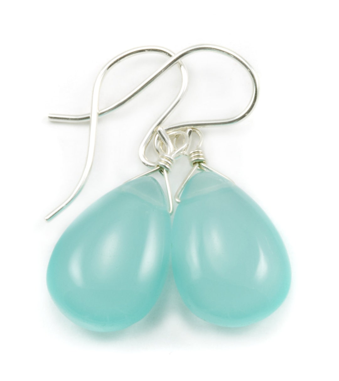 BLUE Chalcedony Earrings