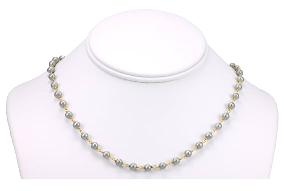 Spaced Freshwater Pearl Necklace - 18 Spaced Freshwater Pearl Necklace - 18