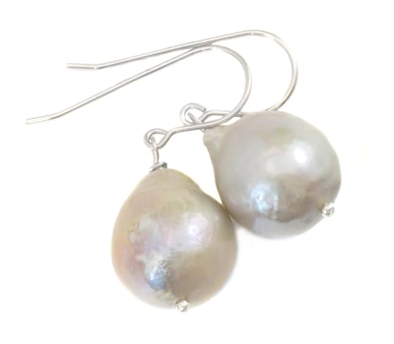 Simulated Blue Zircon A+ Cultured Freshwater Pearl Earrings 14k Gold-filled Simulated Blue Zircon A+ Cultured Freshwater Pearl Earrings 14k Gold-filled