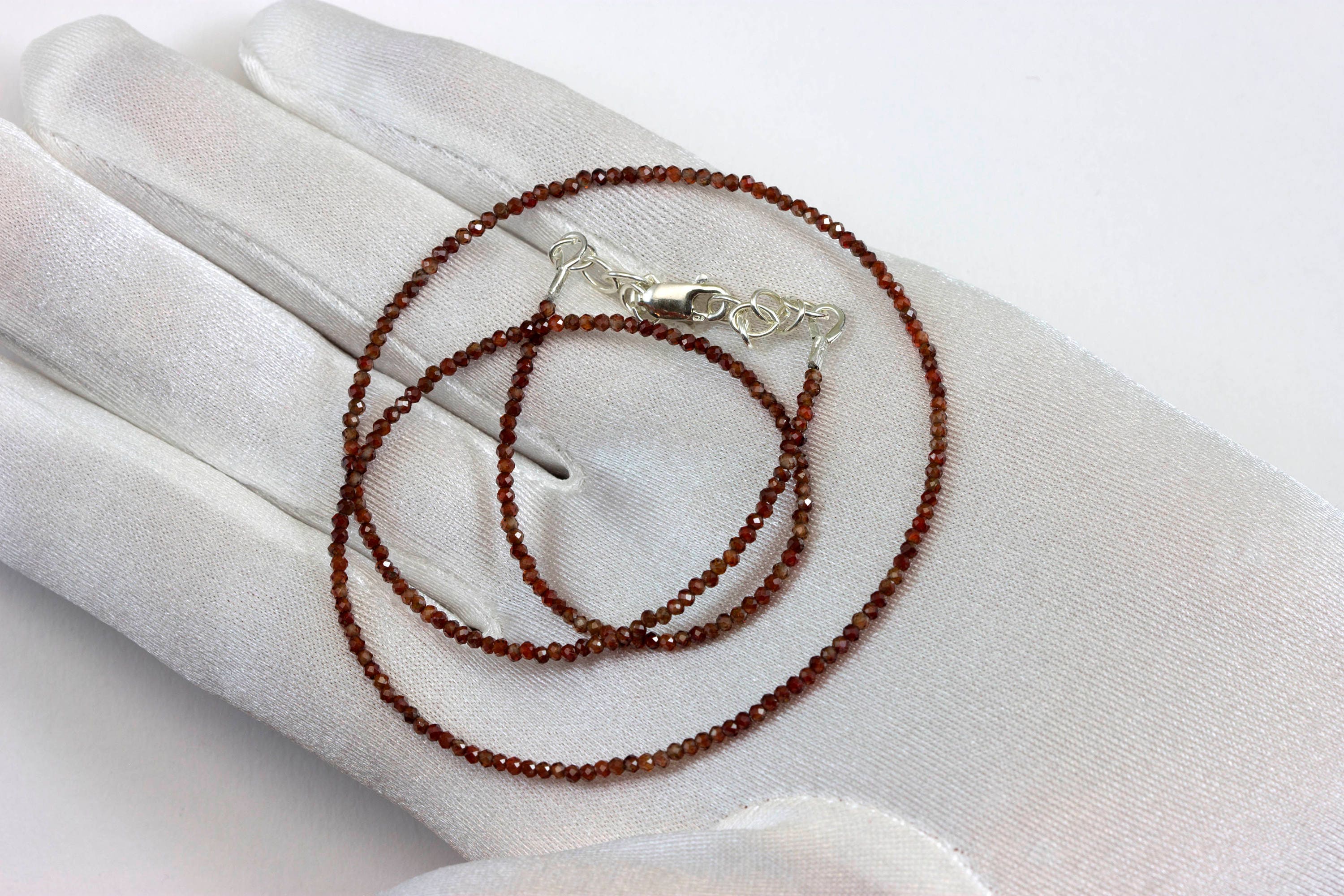 Red Zircon Necklace 14k Gold Filled or Sterling Silver Solid Red Zircon Necklace 14k Gold Filled or Sterling Silver Solid