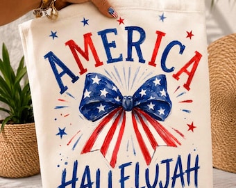 America Hallelujah Png, 4th of July Png American, usa png  christian patriotic png Coquette , independence day, Dtf digital,