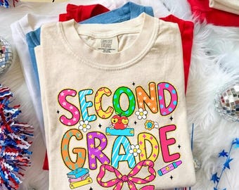 Comfort Colors® 2nd grade shirts, End of Year Student Gift, Second grade shirts, Second grade team shirt, Teacher Appreciation Student Gift