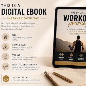 Anfänger Workout Anleitung PDF | Home Fitness Plan, Gewohnheit Aufbau (Digitaler Download)